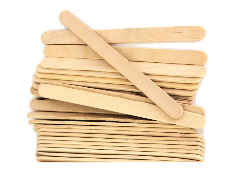 Wood Paddle Pop Sticks Chipper Parrots