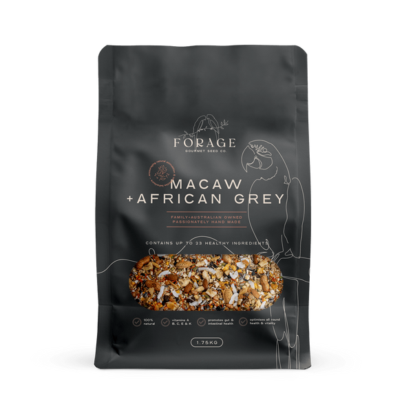 Forage Macaw, African Grey and Amazon Mix