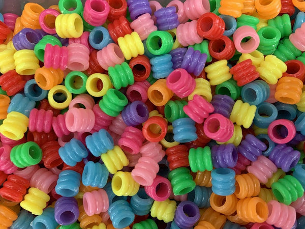 Plastic Ripple Beads